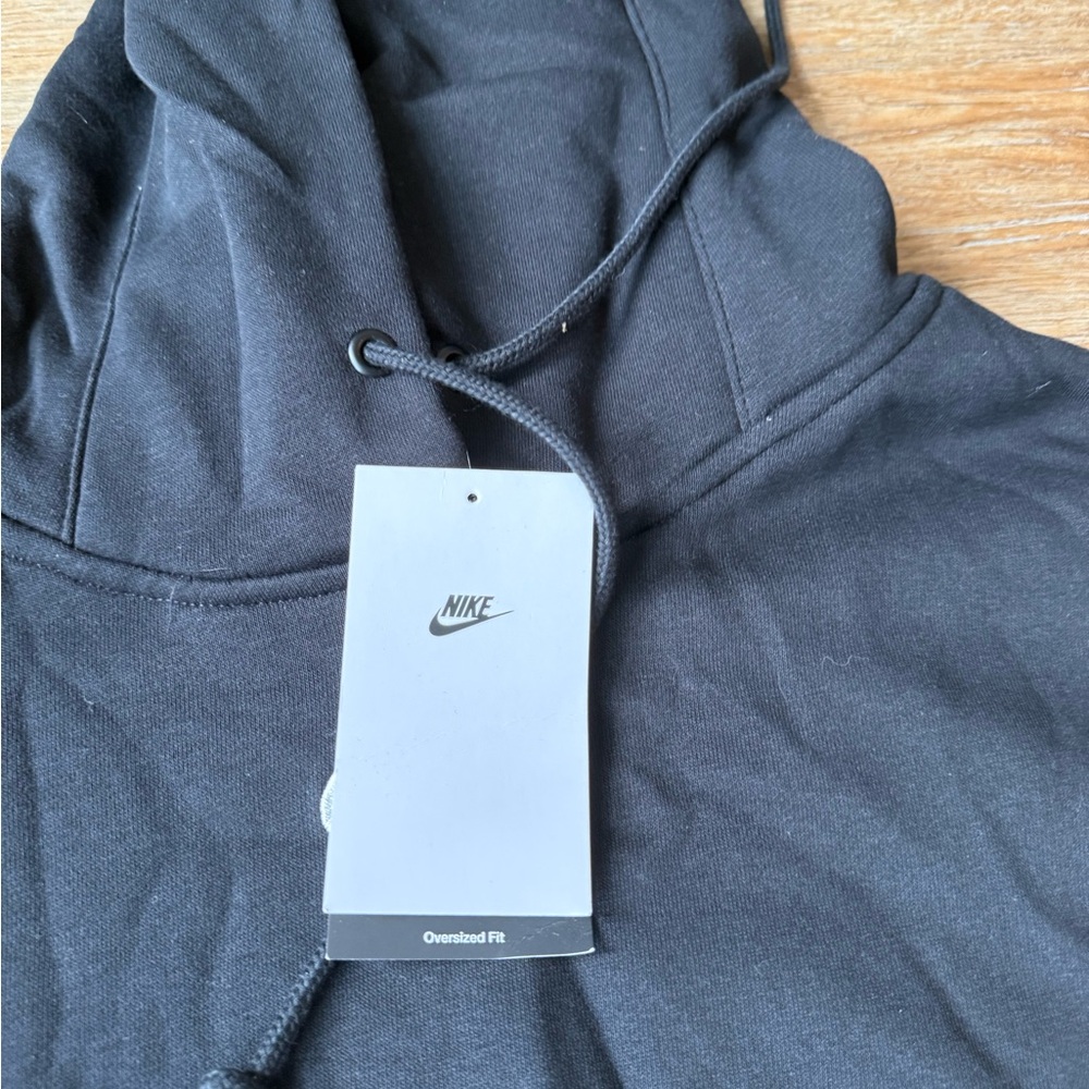 Nike Oversized Pullover Hoodie Women's M NWT Crop Sportswear Phoenix DQ5858-010 - Picture 2 of 4